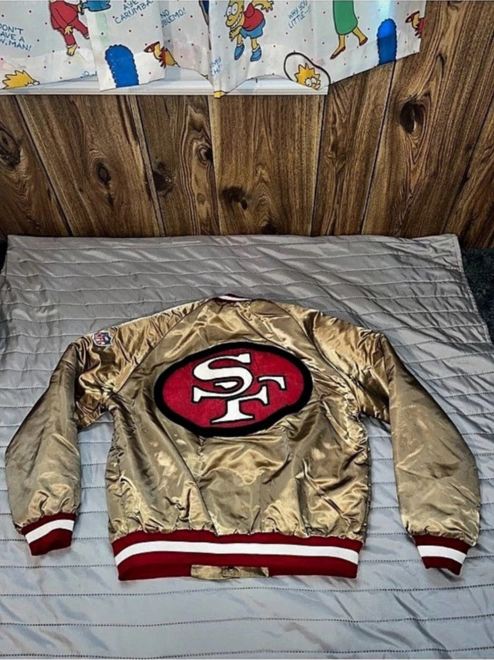 Vintage San Francisco 49ers Chalk Line Jacket Large RARE GRAIL